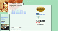 Desktop Screenshot of andrassygimi.hu